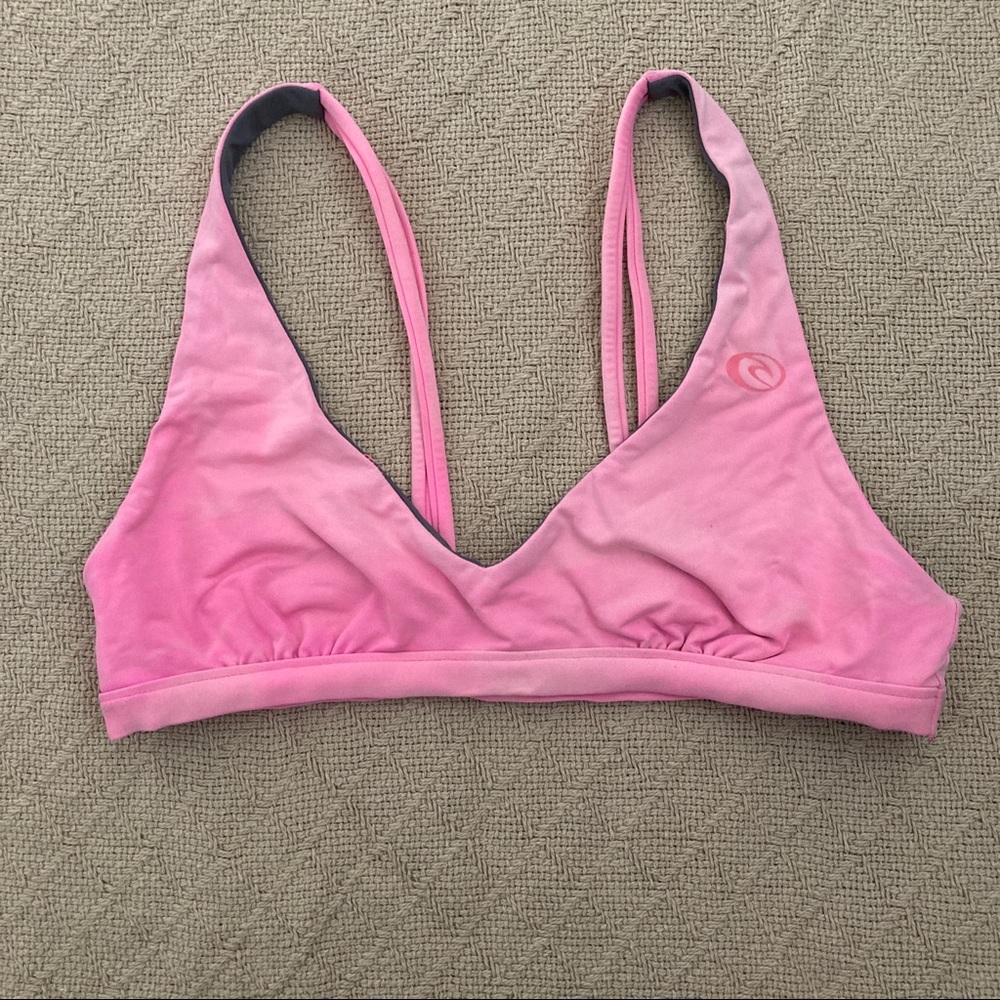Ripcurl Pink/Grey Reversible Bikini Top